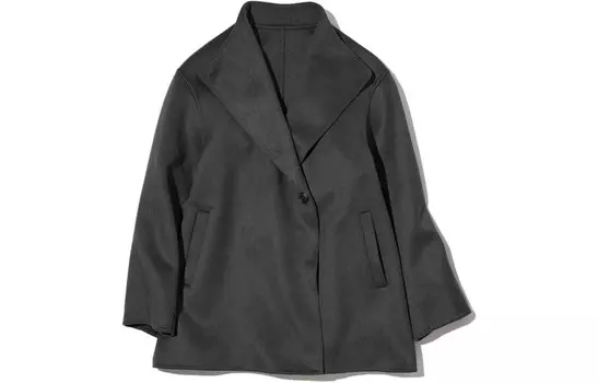 Короткое пальто женское Uniqlo, 07 серый