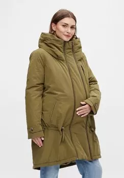 Пальто зимнее Mamalicious, оливковый
