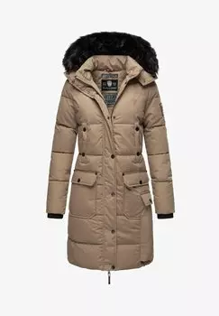 Пальто зимнее Navahoo с двойной застежкой, коричневый