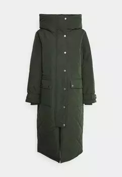 Пальто зимнее Object Petite, темно-зеленый