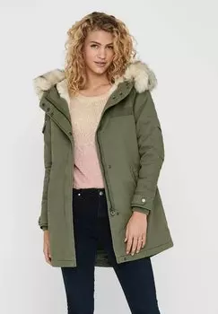 Пальто зимнее ONLY, зеленый