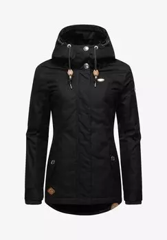 Пальто зимнее Ragwear приталенное, черный