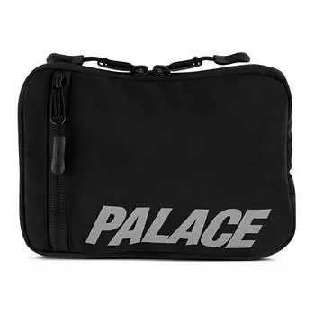 PALACE Холщовый клатч, обычный, унисекс, черный