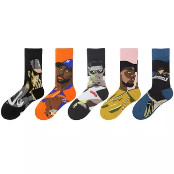 Palando Носки унисекс Parandot до середины икры, 5 пар - летний стиль CW007