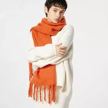 Палантин Букле PLST, оранжевый