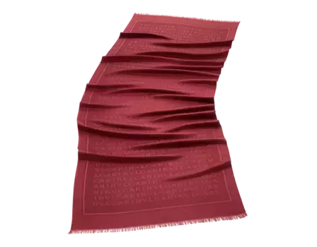 Палантин Bvlgari, красный