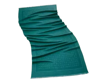 Палантин Bvlgari, зеленый