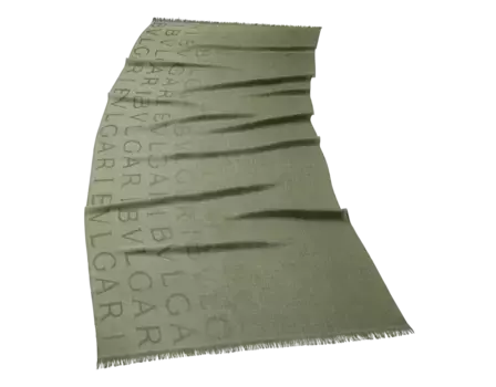 Палантин Bvlgari, зеленый