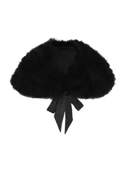 Палантин из перьев индейки Maximilian, черный