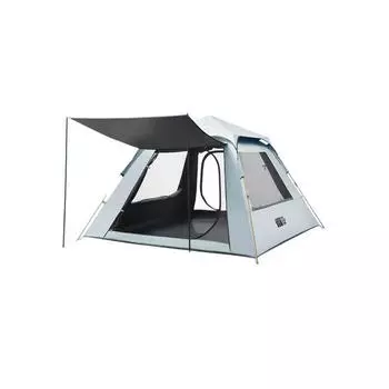 Палатка AXZ Explorer, уличная портативная складная палатка, сосна, зеленый, белый, серый, виниловая, солнцезащитная, на 3–5 человек [1123 человека]