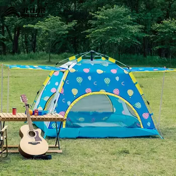 Палатка BSWolf, полностью автоматическая палатка для кемпинга, утолщенная непромокаемая палатка для кемпинга, портативный детский пикник/воздушный шар, люк в крыше
