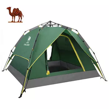 Палатка Camel, уличная палатка на 3-4 человека, полностью автоматическая палатка для кемпинга, палатка A0W3SF130, военный зеленый цвет