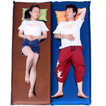 Палатка для друзей, спальный коврик, уличный газовый влагостойкий напольный коврик, автоматический надувной матрас, одинарный замшевый 5 см, синий