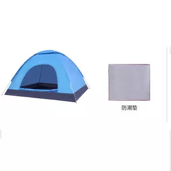 Палатка Jingxin, счет 1 синий, 2-3 человека, двойные двери и окна 200*150*125