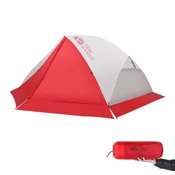 Палатка Mobi Garden, кемпинговое оборудование для кемпинга, ткань с силиконовым покрытием, непромокаемые крылья, двойная снежная юбка, версия - оранжево-красная