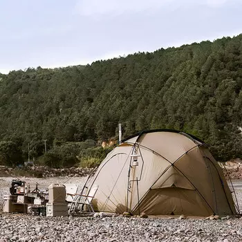 Палатка Mobi Garden, оборудование для кемпинга, полусферическая шаровая палатка, большое пространство, утолщенная, непромокаемая, на четыре сезона, Commander 185