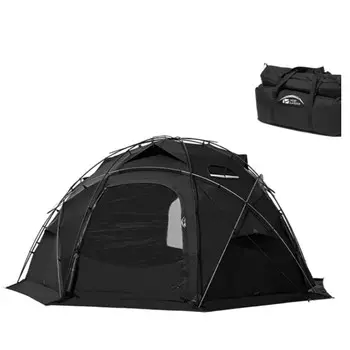 Палатка Mobi Garden, полусферическая палатка для кемпинга, черная, большая, на четыре сезона, утолщенная, непромокаемая, Command 245, ночная, черная