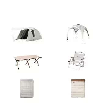 Палатка Mobi Garden, семейная ветрозащитная и непромокаемая палатка для пикника, четырехсезонная палатка для кемпинга, задняя комната + прихожая, пакет C