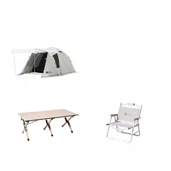 Палатка Mobi Garden, семейная ветрозащитная и непромокаемая палатка для пикника, четырехсезонная палатка для кемпинга, задняя комната, пакет A