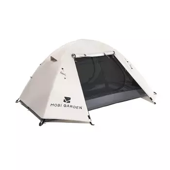 Палатка Mobi Garden, снаряжение для кемпинга на открытом воздухе, непромокаемая, утолщенная, ветрозащитная и солнцезащитная, портативная складная, солнечный день, цвет слоновой кости (4 человека)