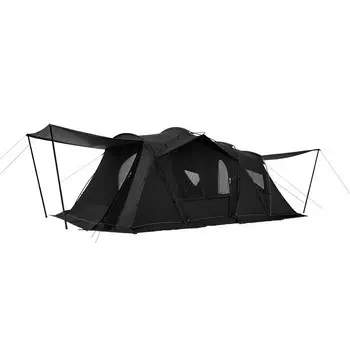 Палатка Mobi Garden, туннельная палатка, черная, ветрозащитная, непромокаемая и солнцезащитная, для большого пространства, для отдыха, звездное небо, 300 (70D), 5-8 человек