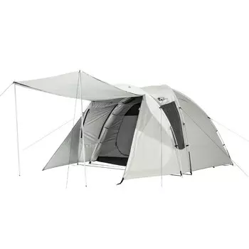 Палатка Mu Gaodi, изысканная палатка для кемпинга, большое пространство для всей семьи, непромокаемая и ветрозащитная ткань Оксфорд, палатка на 3-4 человека, задняя комната NX21561028, белый утренний туман