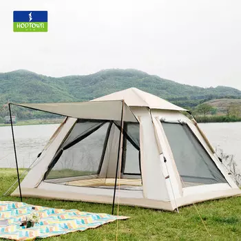 Палатка походная четырехсторонняя Hodtown HDW1504 бежевая
