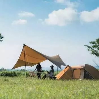 Палатка с куполом: 2 человека, 3 сезона Snow Peak, оранжевый