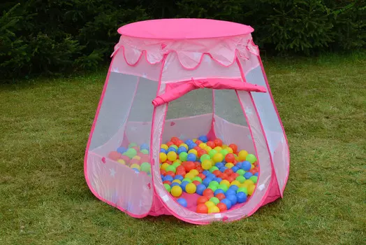Палатка с мячами 100 шт. Детский игровой домик. Handloteka
