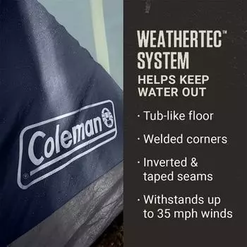 Палатка Skydome XL: 12 человек, 3 сезона Coleman, цвет Blue Nights