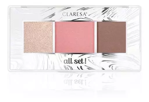 Палетка для контуринга All Set! 01 Всё Круто!, 12 г Claresa
