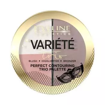 Палетка для контуринга лица, 01 Light, 10G Eveline Cosmetics Variete