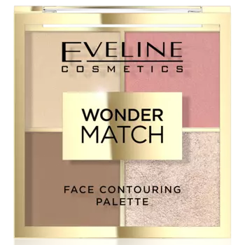 Палетка для контуринга лица 02 Eveline Cosmetics Wonder Match, 10 гр
