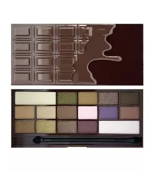Палетка теней для век I Heart Chocolate, 22 г I Heart Revolution, I Love Make Up Palette, Makeup Revolution, коричневый