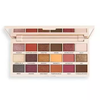 Палетка теней для век Latte 22г Makeup Revolution, I Heart Revolution Tasty Eyeshadow Palette , коричневый