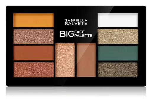 Палетка теней для век с бронзирующим хайлайтером Gabriella Salvete Big Face