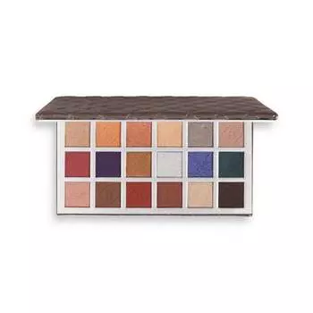 Палетка теней Jewel Glow 18 Makeup Revolution, Soft Glamour, разноцветный