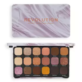 Палетка теней Makeup Revolution Forever Flawless Shadow Palette - Nude Silk