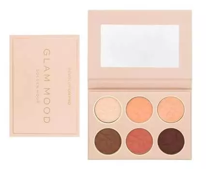 Палетка теней Makeup Revolution, Pro Glam Mood Golden Hour, нюд