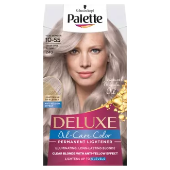 Palette Deluxe Oil-Care Color краска для волос 10-55 (240) холодный блонд, 1 упаковка