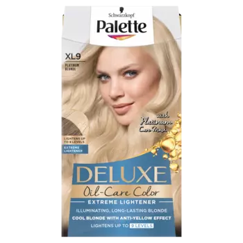 Palette Deluxe Oil-Care Color осветлитель для волос xl9 платиновый блонд, 1 упаковка