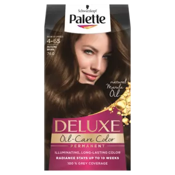 Palette Deluxe Oil-Care краска для волос 4-65 (760) ослепительный шатен, 1 упаковка