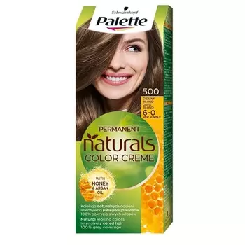 Palette, Permanent Natural Colors, краска для волос 500 Темно-русый