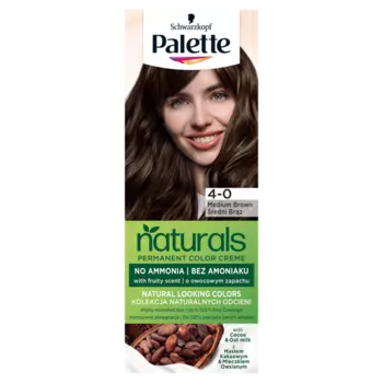 Palette Permanent Naturals Color Creme стойкая краска для волос 4-0 (700) средне-русый, 1 упаковка