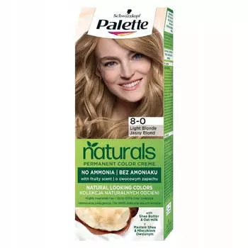 Palette Перманентная краска для волос Naturals Color Creme стойкое окрашивание 8-0 Светло-русый