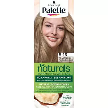 Palette Перманентная краска для волос Naturals Color Creme стойкое окрашивание 8-16 Пепельный Светлый Блонд