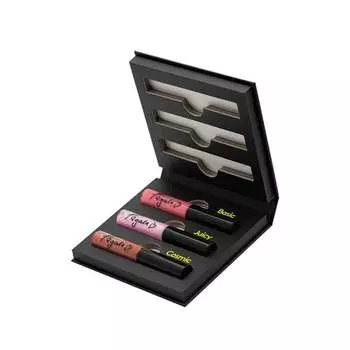 Палитра блесков для губ Pina Triplets, 3x4 мл, 12 мл Ingrid Cosmetics, Toxic By Fagata