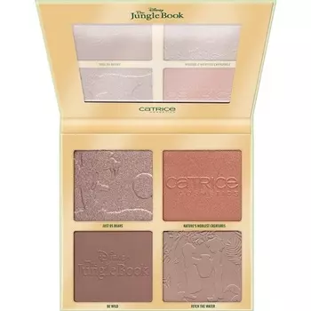 Палитра для контурирования лица Disney The Jungle Book 020 Multicolor 4 цвета Defining Natural Radiant Vegan Без масел Без спирта Без парабенов 22 г Catrice
