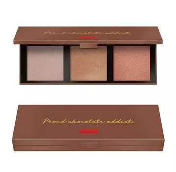 Палитра хайлайтеров для лица Pupa Zero Calorie 002 Карамельный шоколад 9 г