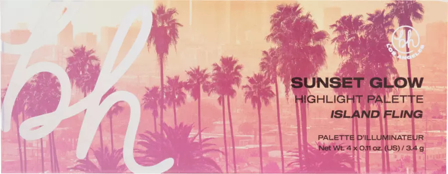 Палитра хайлайтеров Sunset Glow Island Fling 13,6 г bh cosmetics